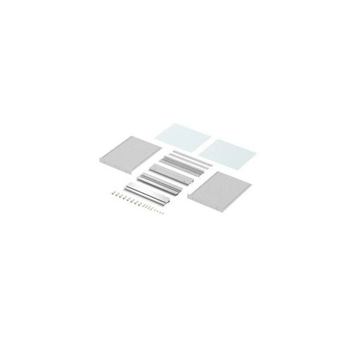 19-module rack according to DIN EN 60297-3-101, aluminum, with cover plates, closed BGT 6000.PI-AD