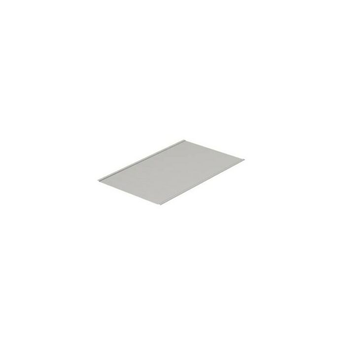 Closed cover plate, galvanized sheet steel, visible surface painted light grey ADG 13042