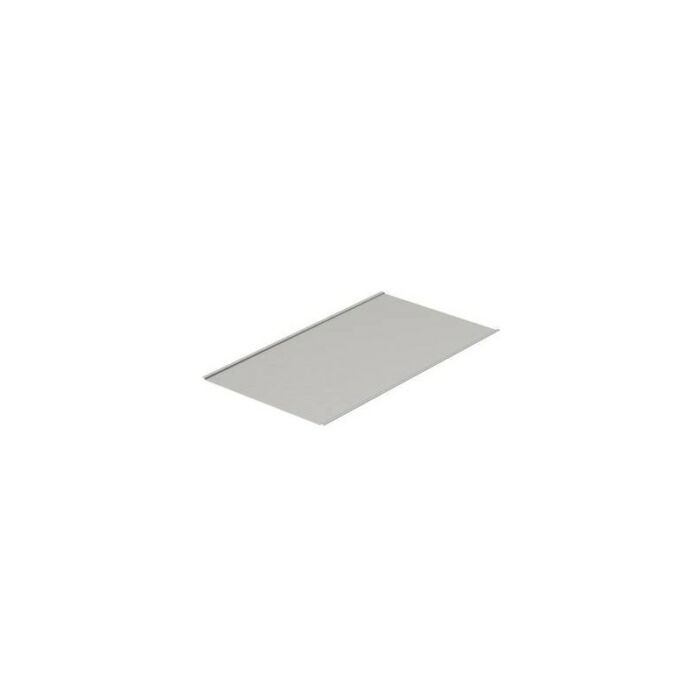 Closed cover plate, galvanized sheet steel, visible surface painted light grey ADG 18063