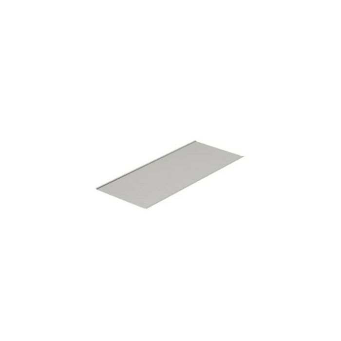 Closed cover plate, galvanized sheet steel, visible surface painted light grey ADG 18084