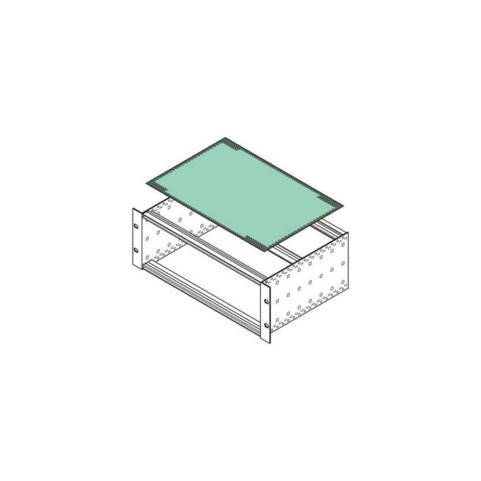 Slide-in cover plates, perforated raw aluminum, cannot be used with BN profiles AD/M 13063-L