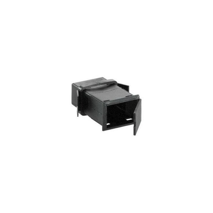 Battery compartment for 9V block battery, plastic black BE 40