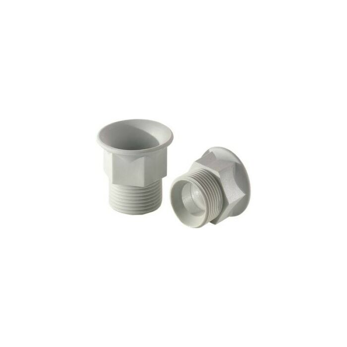 Bending protection pressure screws TZP, polyamide light gray, for half screw connections TZP 13