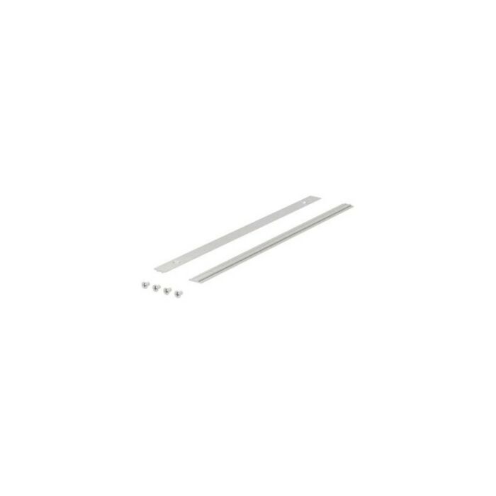 Supplementary aluminum profile sets, anodized in natural color, for attaching split cover plates EPS 00042