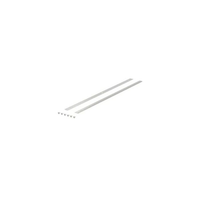 Supplementary profile sets made of natural anodized aluminum for fastening split cover plates EPS 00063