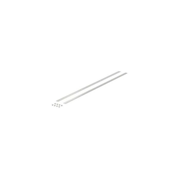 Supplementary profile sets made of natural anodized aluminum for fastening split cover plates EPS 00084