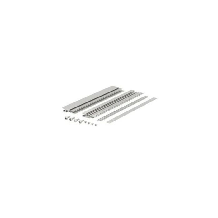 Supplementary profile sets-I, natural anodized aluminum, for screwing on 2 cover plates one behind the other EPS 00042-I