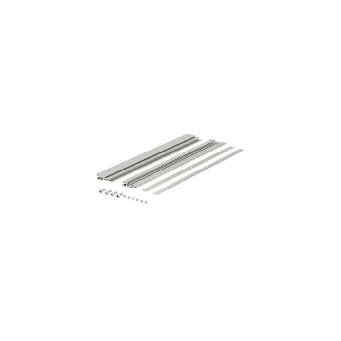 Supplementary profile sets-I, natural anodized aluminum, for screwing on 2 cover plates one behind the other EPS 00063-I
