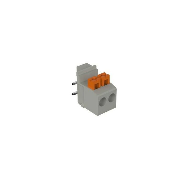 Spring-loaded print terminals, one-piece, 5 mm pitch, for wave soldering processes FKPK 2-L