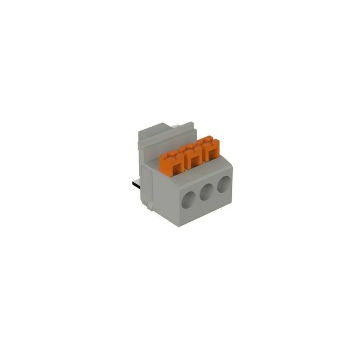 Spring-loaded print terminals, one-piece, 5 mm pitch, for wave soldering processes FKPK 3-R