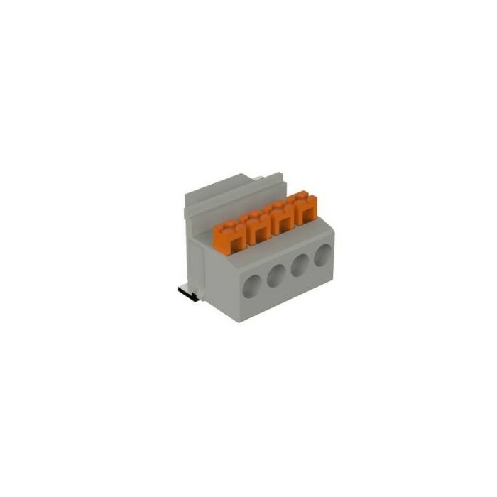 Spring-loaded PCB terminals, one-piece, 5 mm pitch, for wave soldering processes FKPK 4-R