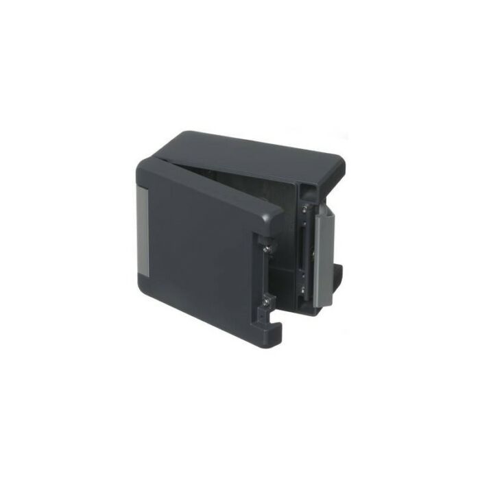 Case with smooth lid, graphite grey, hinged BA 141309-7024