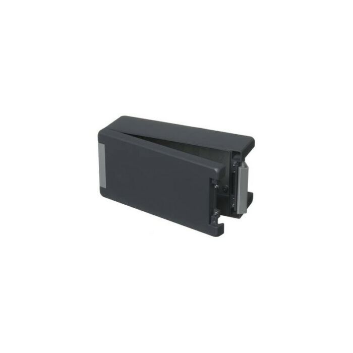 Case with smooth lid, graphite grey, hinged BA 241309-7024