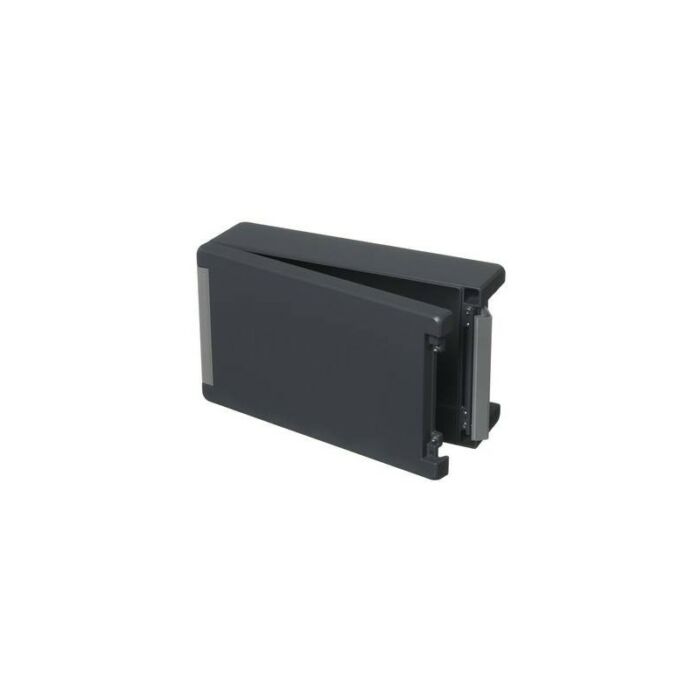 Case with smooth lid, graphite grey, hinged BA 281709-7024