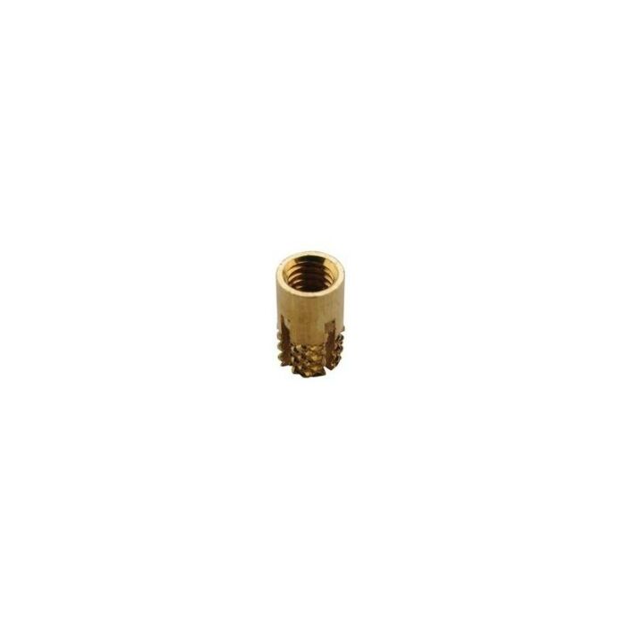 Threaded bushings, brass, for mounting cams in plastic housings DODGE M4x9.5