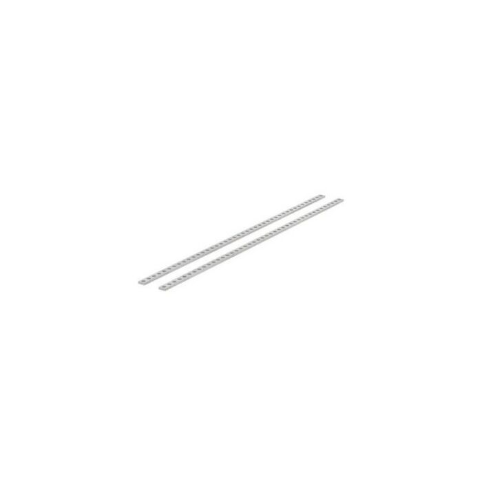Threaded strip, galvanized steel, M2.5, 5 x 1.5 mm, for horizontal profile grooves and for rear fastening of bus boards, insulating strips and Z-rails GS 00042-II
