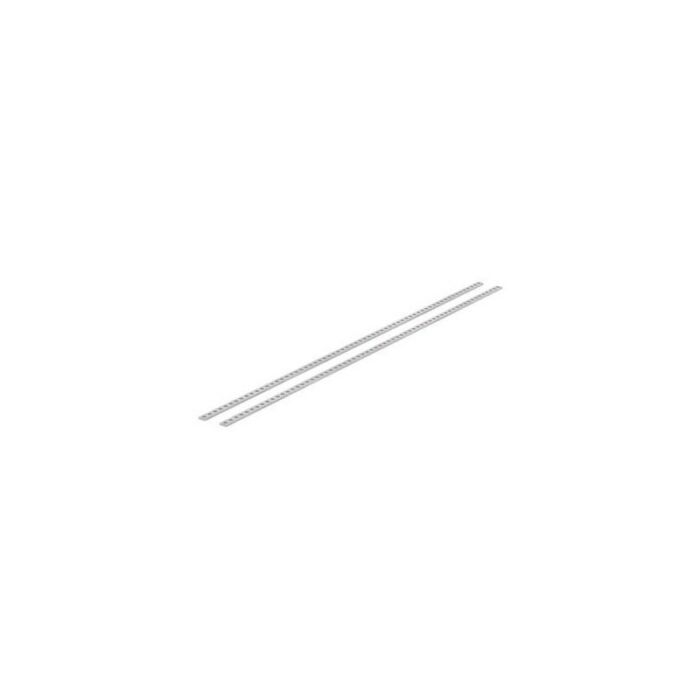 Threaded strip, galvanized steel, M2.5, 5 x 1.5 mm, for horizontal profile grooves and for the rear attachment of bus boards, insulating strips and Z-rails GS 00063-II