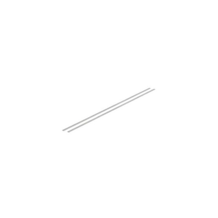 Threaded strip, galvanized steel, M2.5, 5 x 1.5 mm, for horizontal profile grooves and for rear fastening of bus boards, insulating strips and Z-rails GS 00084-II