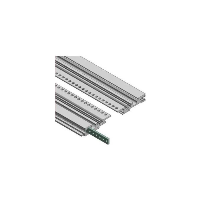 Threaded strip, galvanized steel, M2.5, 7 x 2 mm, for fastening partial front panels and plug-in assemblies GS 00080-I