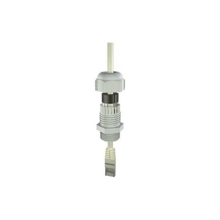 Cable gland with slotted sealing insert, polyamide light gray, IP 66/68 MBF 25C-USB