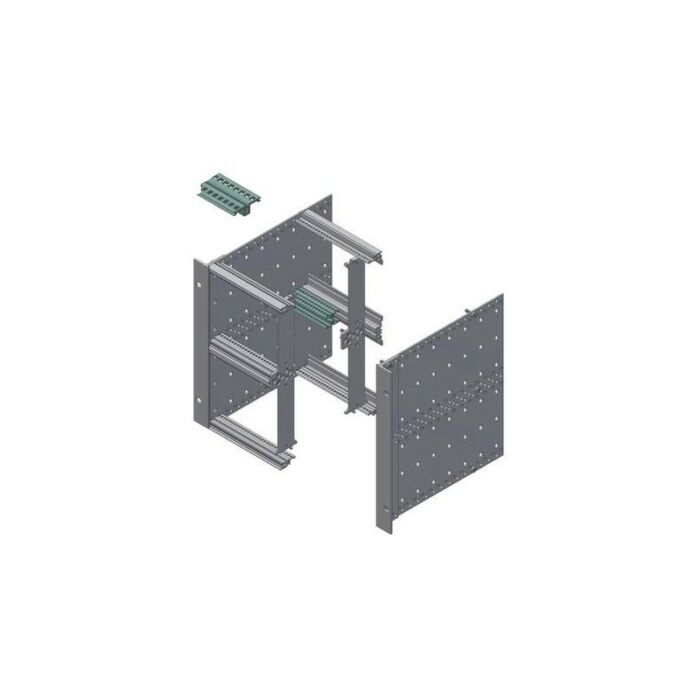 Snap profiles, aluminum anodized in natural color, contact surfaces conductive, for mixed expansion and rear installation of 80 mm Compact PCI modules RP/M 00042