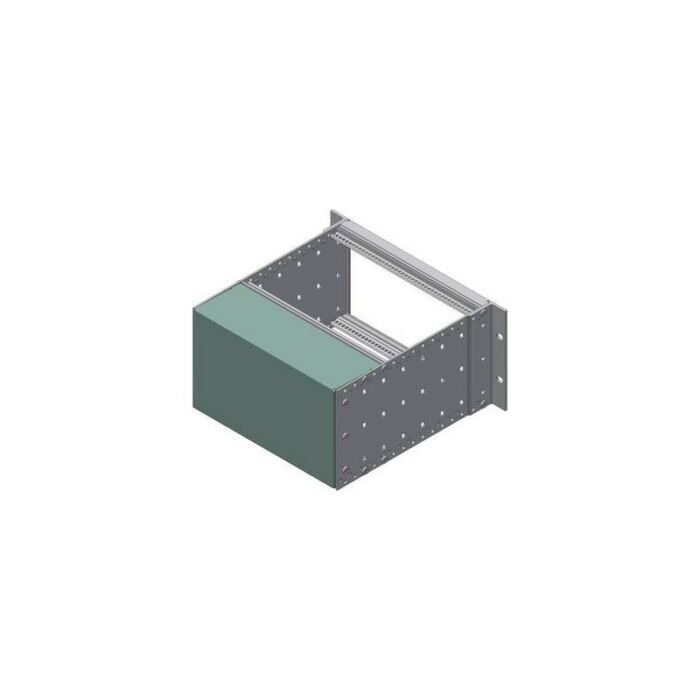 Rear panel cover, aluminum passivated, for the shielded rear termination RW/M 00384