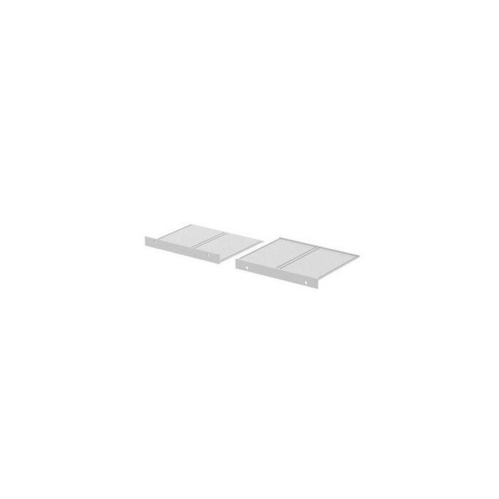 Side panels with integrated flange, natural anodized aluminium BSW 22600