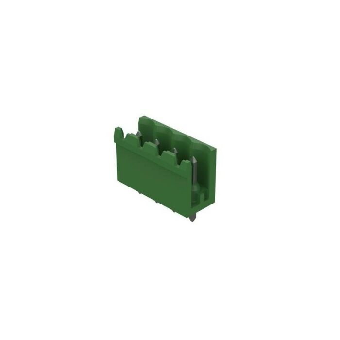 Connector strip for soldering onto horizontally inserted circuit boards STL 950/4V