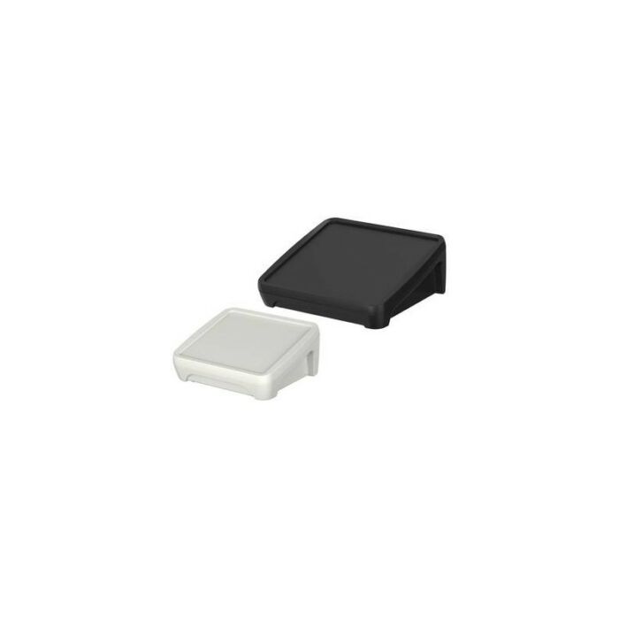 Touch/control panel housing with recessed grips, 15°, square, IP40 (IP65) BOP 2222 P-9016
