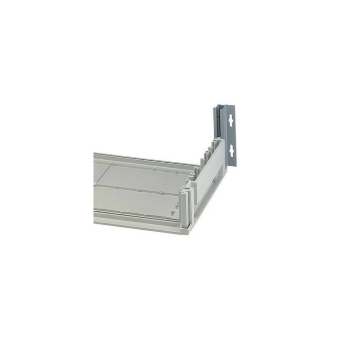 Wall corner profile sets, aluminium silver grey powder coated PEW 00300