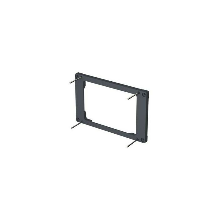 Wall frame for rear panel cover high and rear panel cover with terminal compartment WR 2000 H