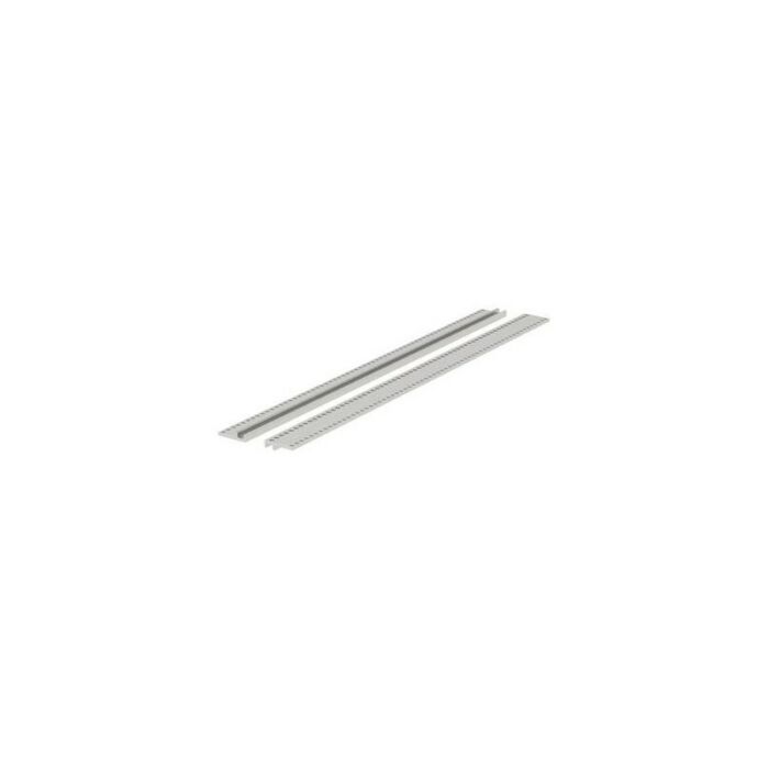 Z-rails, natural anodized aluminum, for connectors according to DIN EN 60603-2 (formerly DIN 41612) ZS 00063