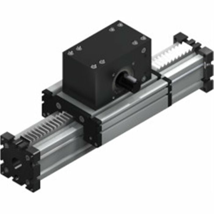 E Series Linear Axis, Rack and Pinion Drive, Roller Guide ELZA/ELDZA